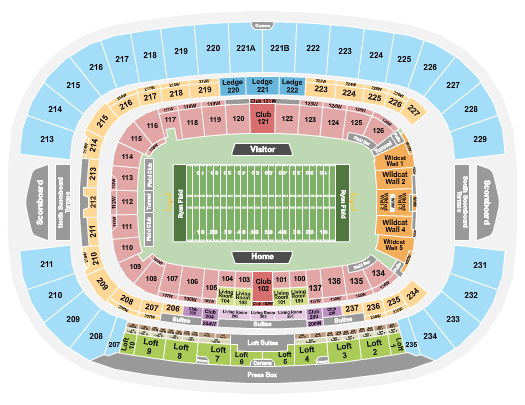 Ryan Field Seating Chart: Football 2