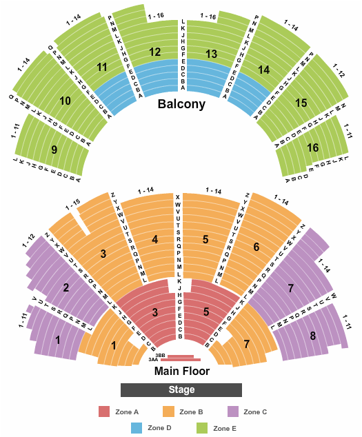 Nashville Ryman Auditorium Seating Chart