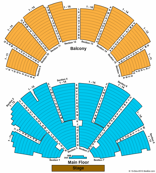 Ryman Auditorium Seating Chart