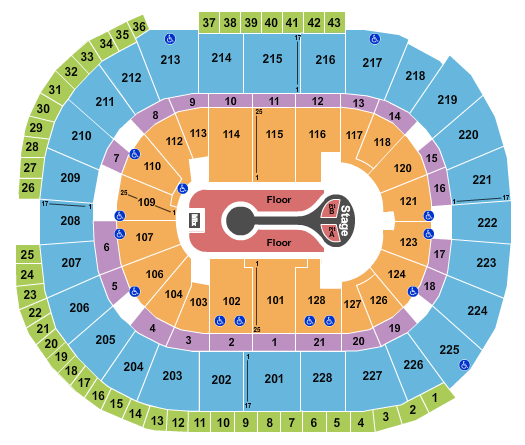 SAP Center Seating Chart: Benson Boone