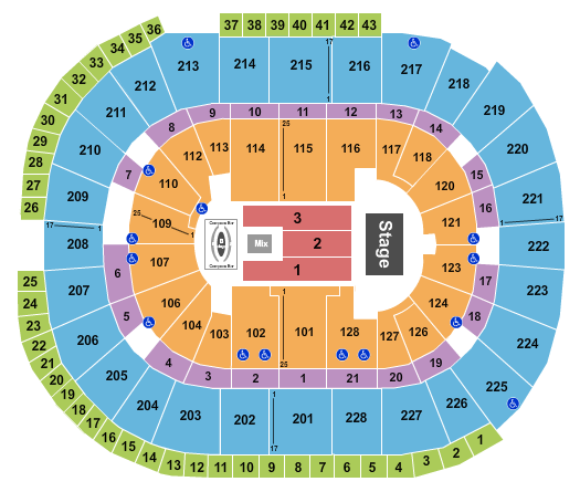 SAP Center Seating Chart: Carin Leon