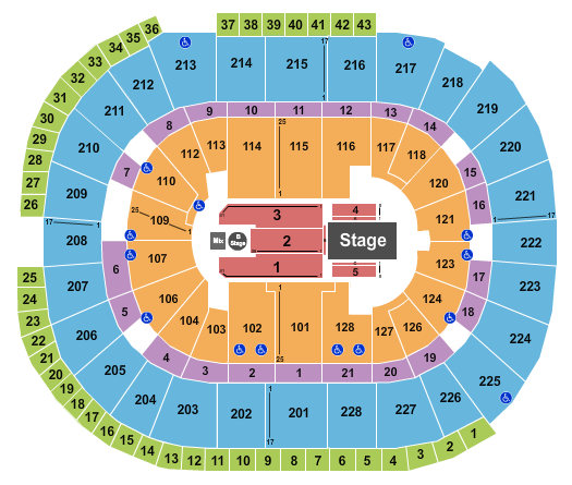 SAP Center Seating Chart: Dancing with the Stars