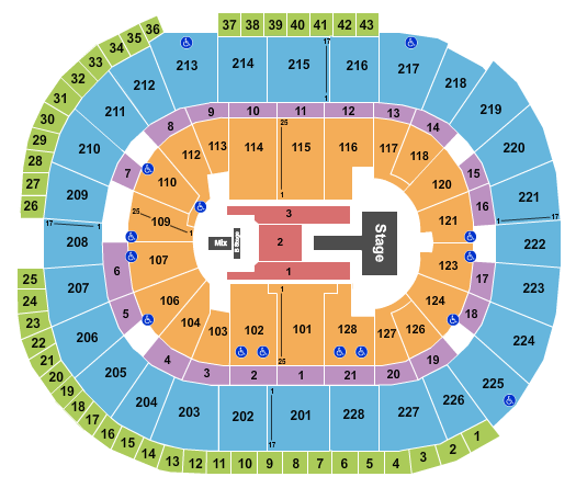 SAP Center Seating Chart: J Balvin