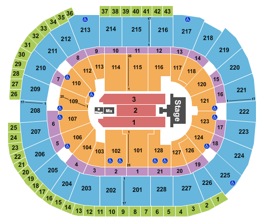 SAP Center Seating Chart: Mana
