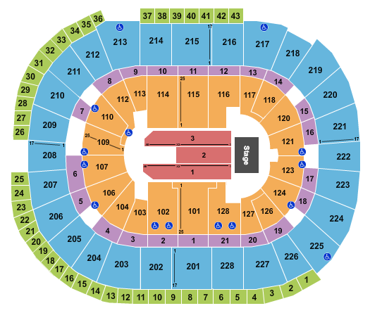SAP Center Seating Chart: Pop Tour