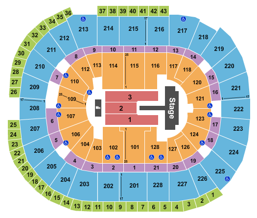 SAP Center Seating Chart: Wang Leehom