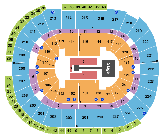 SAP Center Seating Chart: Anuel AA