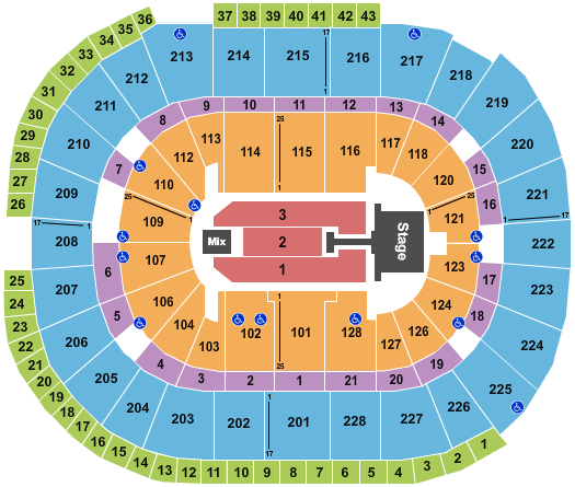 SAP Center Seating Chart: Banda MS