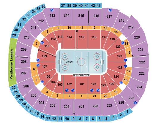 SAP Center Seating Chart: Hockey