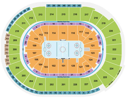 SAP Center Seating Chart: Hockey