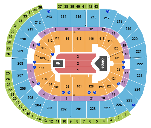 SAP Center Seating Chart: Jelly Roll