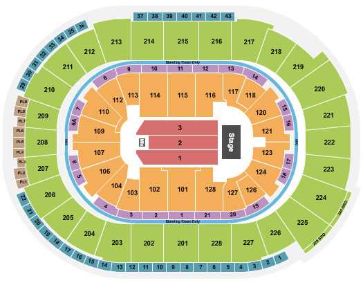 SAP Center Seating Chart: Pop Tour