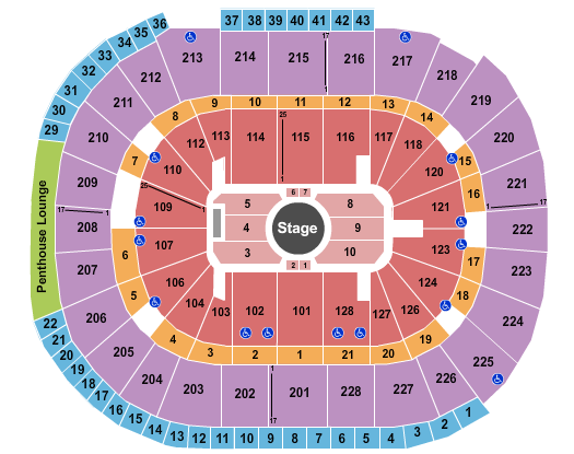 SAP Center Seating Chart: Rene Liu