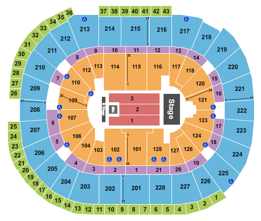 SAP Center Seating Chart: Ricardo Arjona