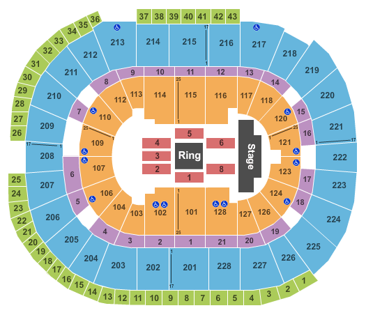 Greensboro Coliseum Seating Chart For Wwe