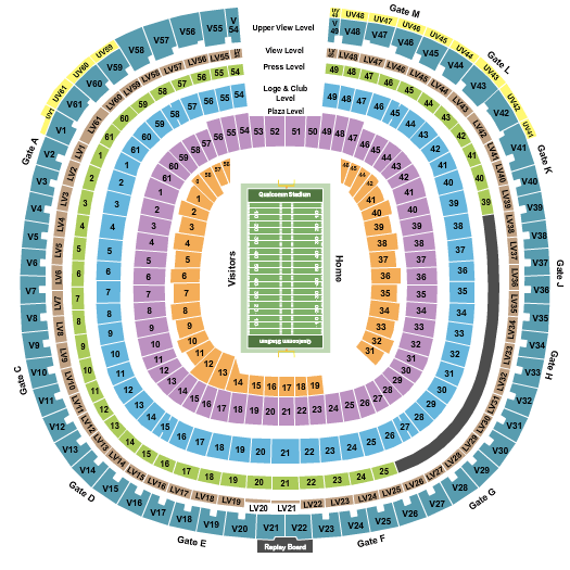 SDCCU Stadium Map