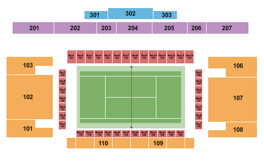 Styslinger/Altec Tennis Complex Seating Chart