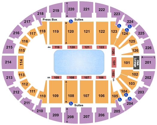 SNHU Arena Seating Chart