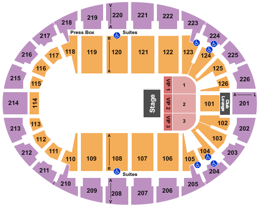 SNHU Arena Seating Chart: Half House VIP