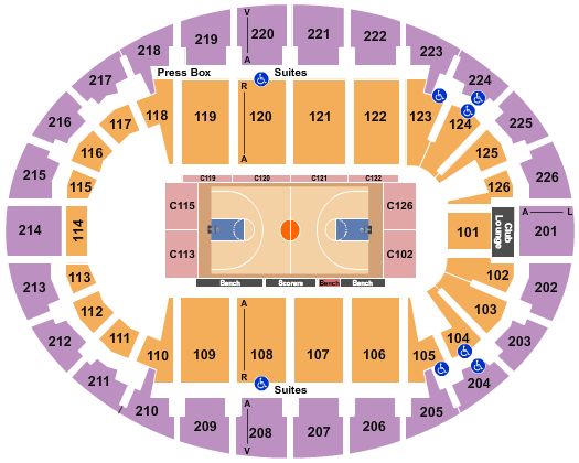 SNHU Arena Seating Chart: Harlem Globetrotters