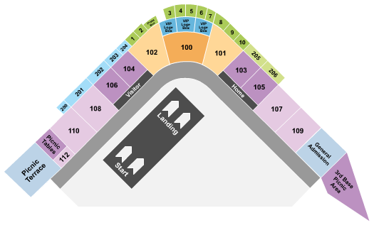 SRP Park Seating Chart: Nitro Circus