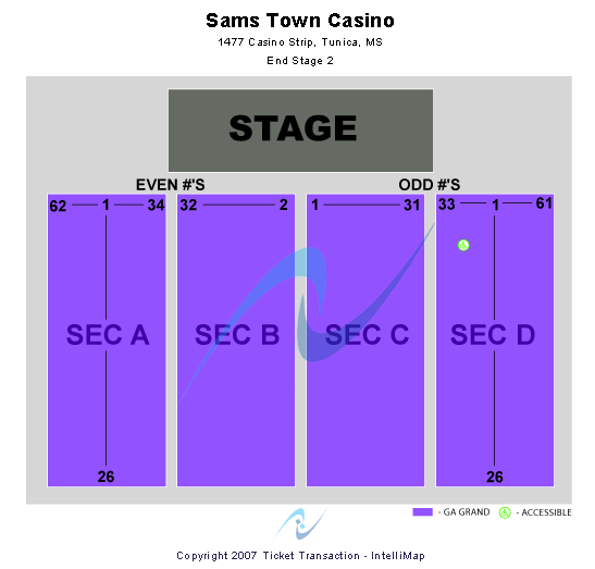 Sams Town Casino Seating Chart