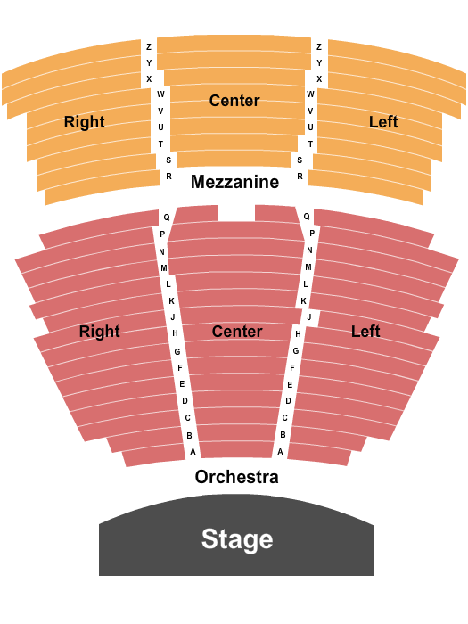 Saber Center For The Performing Arts Seating Chart: Endstage