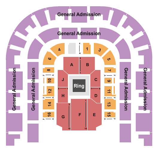 Sacramento Memorial Auditorium Seating Chart: Boxing