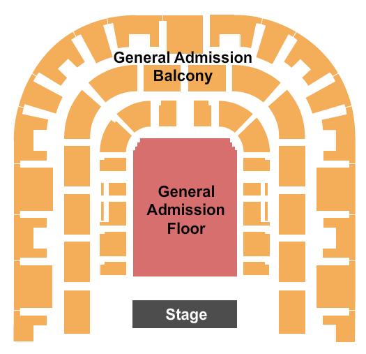 Sacramento Memorial Auditorium Seating Chart: GA Floor GA Balc