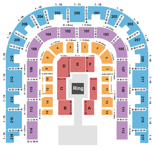 Sacramento Memorial Auditorium Seating Chart: Wrestling - AEW