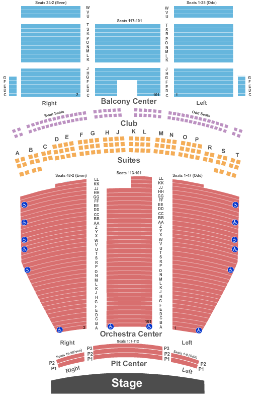 Santander Performing Arts Center Seating Chart