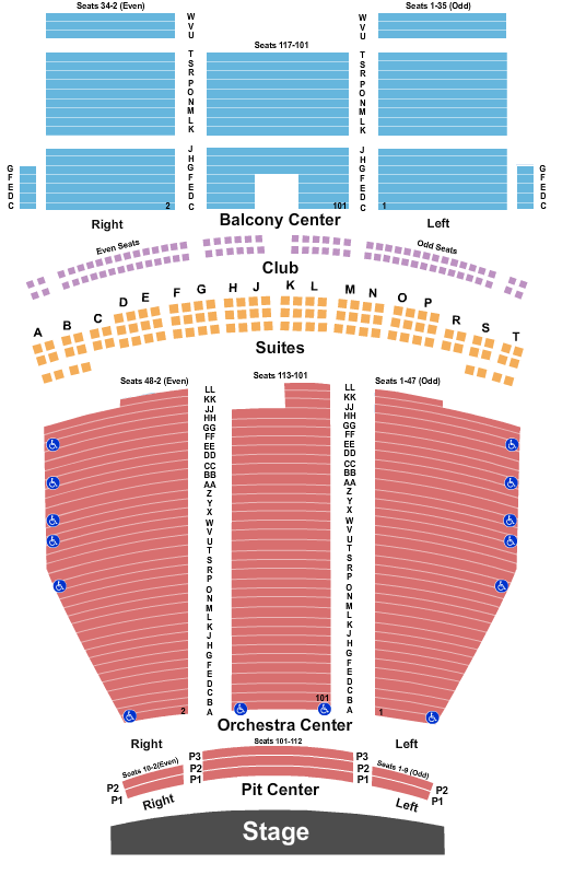 Chris Rock Saenger Theatre - New Orleans Seating Chart