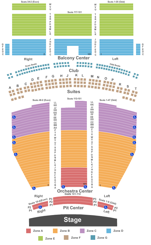 Saenger Theatre Seating Chart