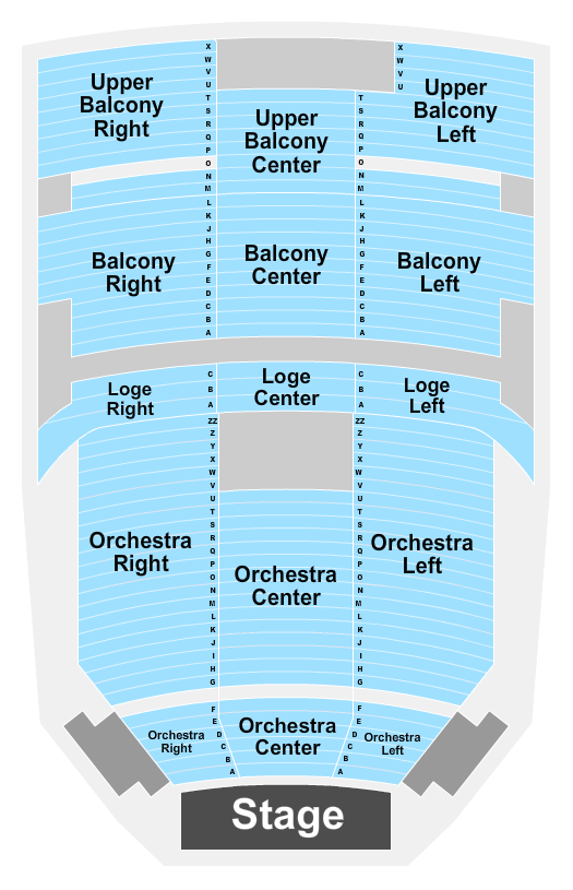 Saenger Theatre Mobile Seating Chart: Endstage 2