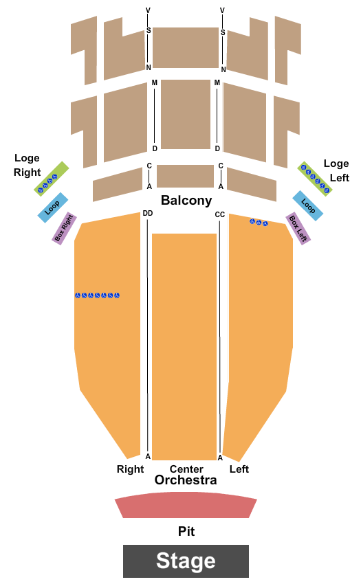 Saenger Theatre Seating Chart