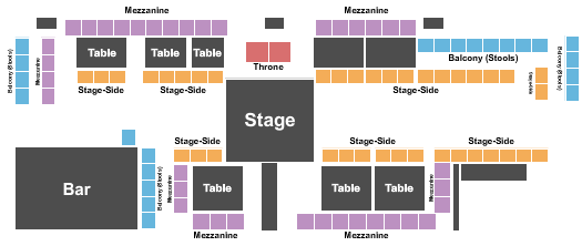 Sage Theatre - DC Seating Chart: Endstage