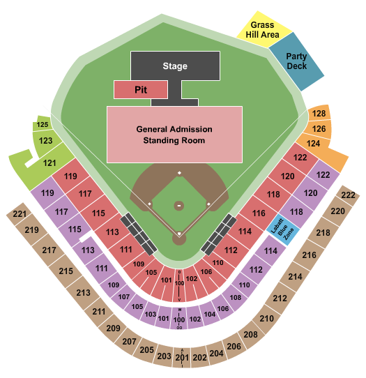 Sahlen Field Seating Chart: Concert