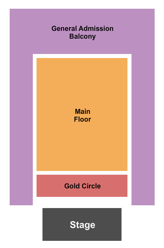Saint Andrews Hall - Detroit Seating Chart: Endstage GC & Seated GA