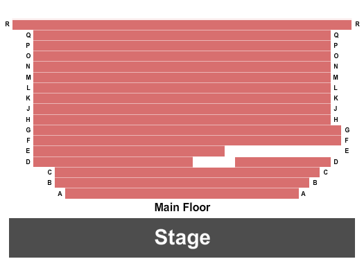 Saint Mary's University of Minnesota - Joseph Page Theatre Seating Chart: End Stage
