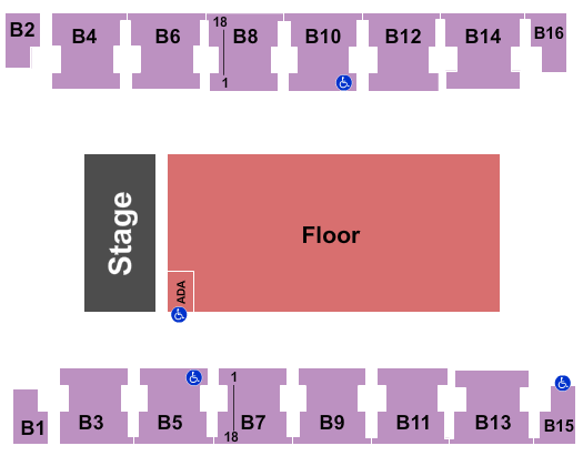 Salem Civic Center Seating Chart: Endstage GA Floor