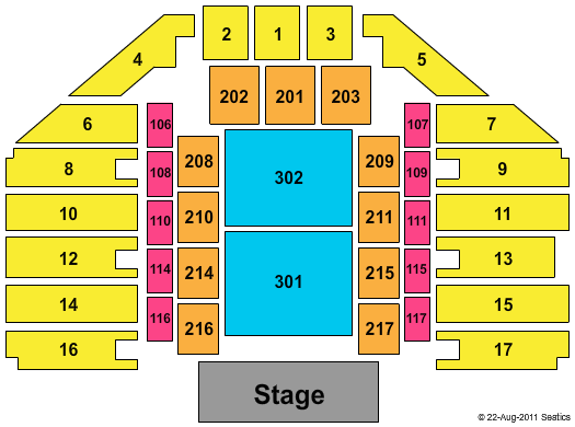 Salina Bicentennial Center Seating Chart