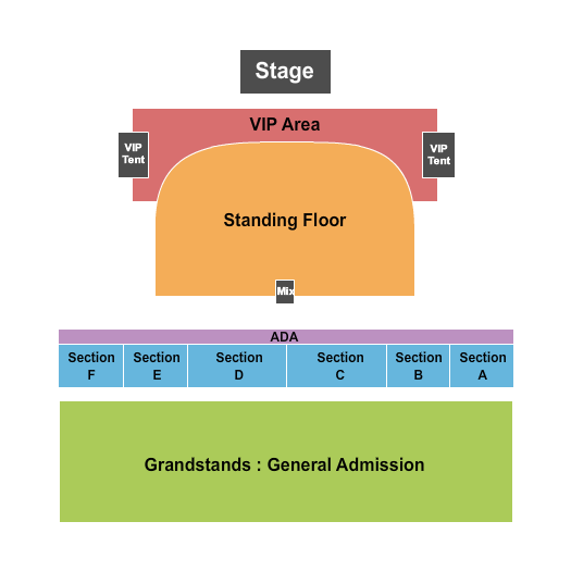 Salinas Sports Complex Seating Chart: Banda MS