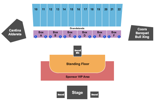 Salinas Sports Complex Seating Chart: Concert