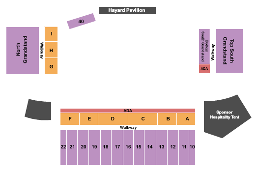 Salinas Sports Complex Seating Chart: Rodeo 2