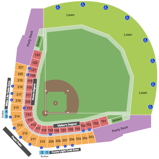 Brewers Seating Chart Detailed
