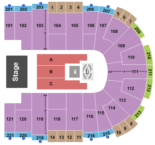 Sames Auto Arena Seating Chart: Carin Leon