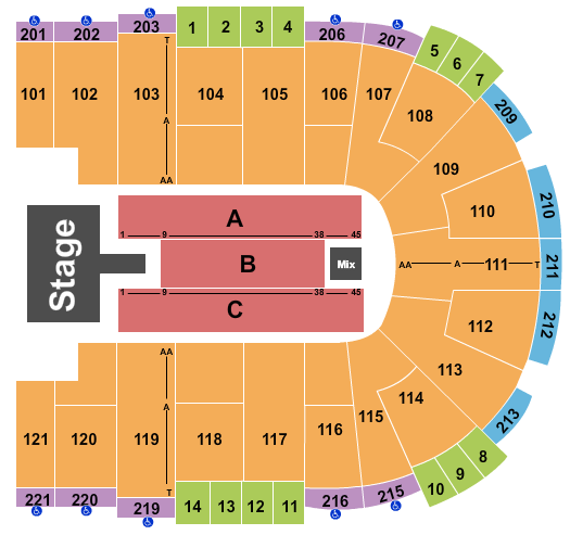 Sames Auto Arena Seating Chart: Christian Nodal