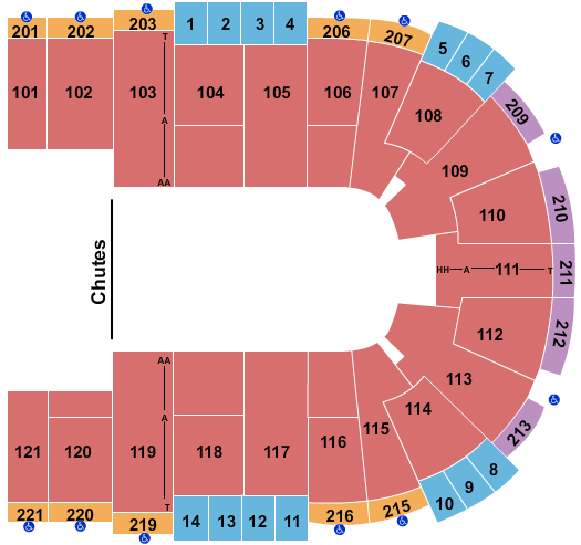 Sames Auto Arena Seating Chart: PBR