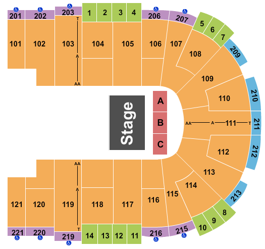 Sames Auto Arena Seating Chart: Quarter House 2