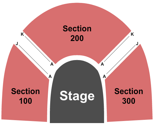 Samuel H. Scripps Theater Center at Hudson Valley Shakespeare Seating Chart: Endstage